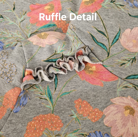 kate spade Gray Floral Long Sleeve Dress - Picture 8 of 11